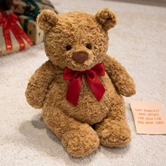 Small teddy bear gift with flower delivery in Bangkok | DP FLOWERS BANGKOK
